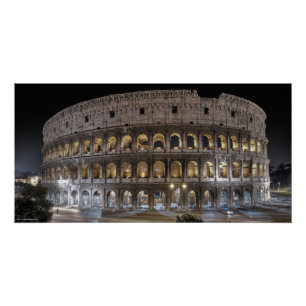 Póster Cheio Colosseum Roma - Itália