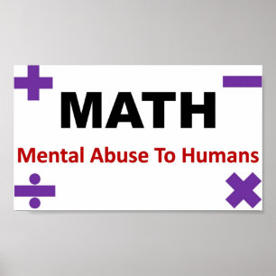 Póster Cheio da matemática