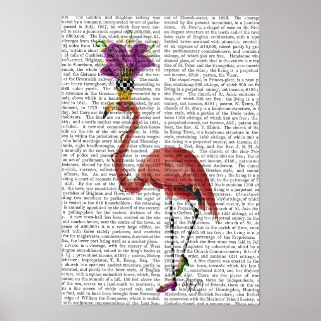 Póster Cheio Mardi Gras Flamingo (Frente)
