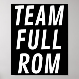 Poster Cheio R Da Equipe Gym De Montagem De Malhação Rom 