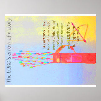 Póster Cheio Silencioso De Setas