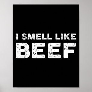 Poster Cheiro De Carne Engraçada De Carne De Bife