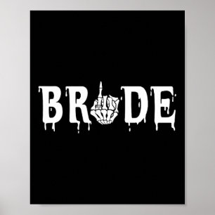 Poster Chelor de Casamento de Dia das Bruxas de Esqueleto