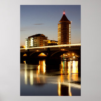 Póster Chelsea Harbor ao pôr do sol