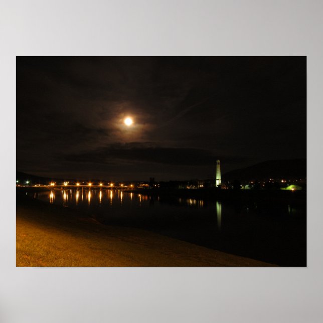 Póster Chemung River à Noite (Frente)