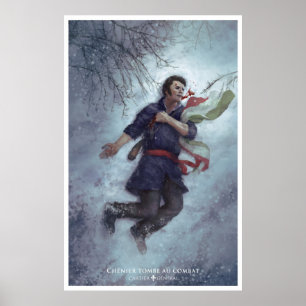 Póster Chénier cai ao combate