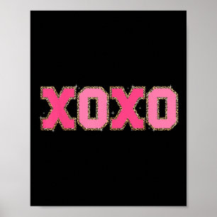 Poster Chenille Patch Espetacular Xoxo Valentine Day Hear