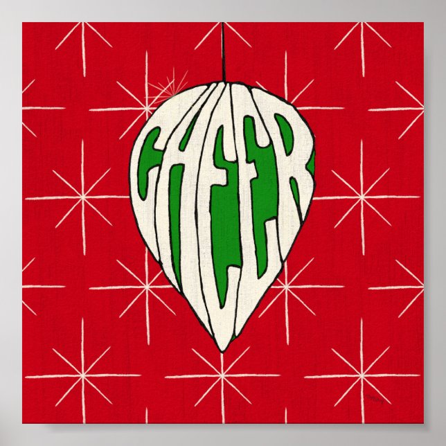 Póster Cheque de Ornamento Feriado (Frente)