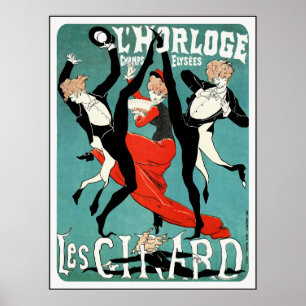 Poster Cheret Art Nouveau Poster: Les Girard: Dança