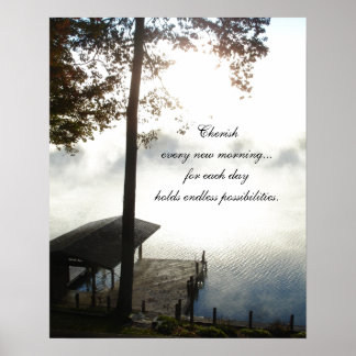 Póster Cherish Todas As Manhãs - Lago Foggy