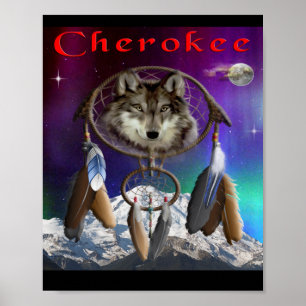 Poster Cherokee indiano