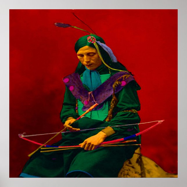 Poster Cherokee Native American Pop Art (Frente)