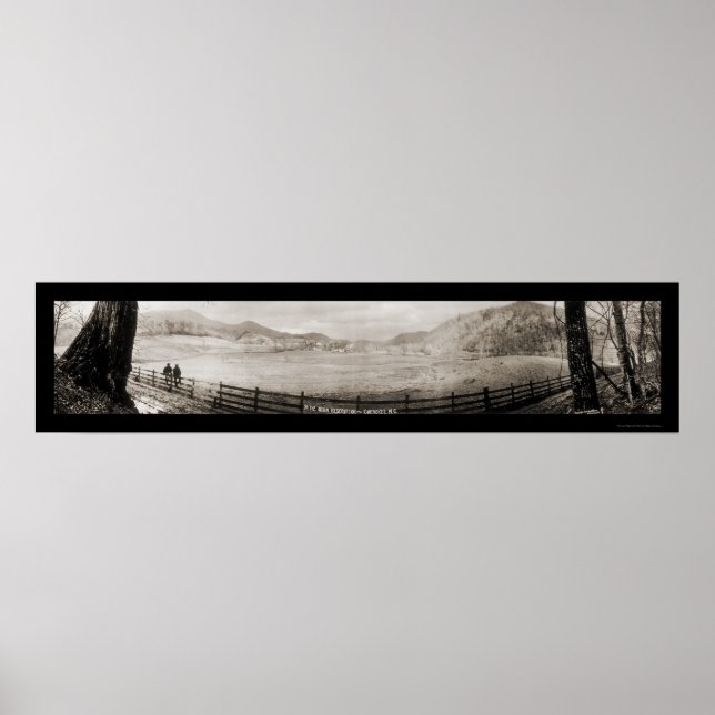 Póster Cherokee NC Indian Reservation Photo 1909 (Frente)