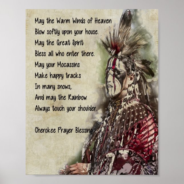 Poster Cherokee Prayer Blush (Frente)