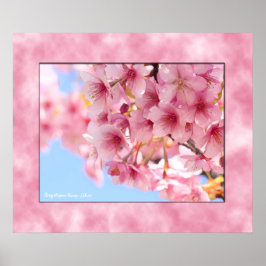 Poster Cherry blossom "Kawazu-Zakura" ポスター