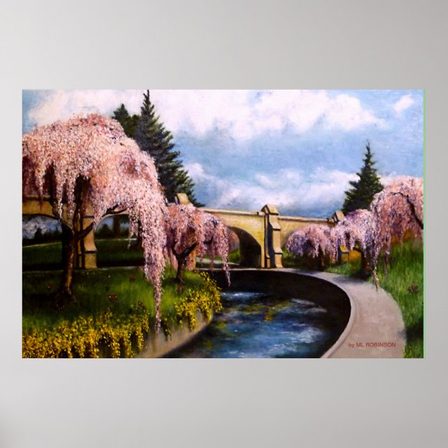 PÓSTER CHERRY BLOSSOM LANE. (Frente)
