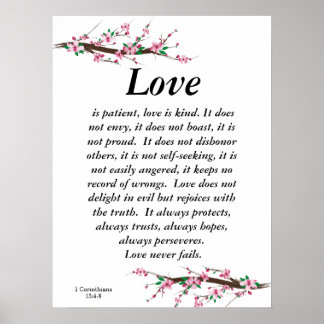 Poster Cherry Blossom Love É Patient WedPoster