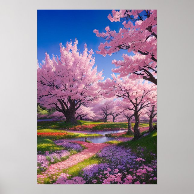 Poster Cherry Blossom Park (Frente)