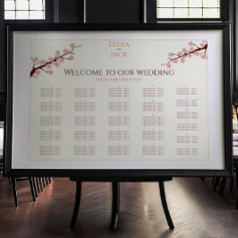 Poster Cherry Blossom Themed Wedding