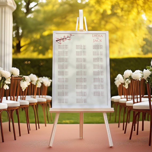 Póster Cherry Blossom Themed Wedding (Criador carregado)