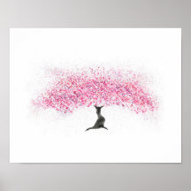 Cherry Blossom Tree Watercolor