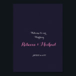 Poster Cherry Blossom Wedding Bem-vindo<br><div class="desc">Cherry Blossom</div>