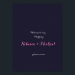 Poster Cherry Blossom Wedding Bem-vindo<br><div class="desc">Cherry Blossom</div>