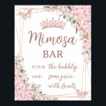 Poster Cherry Blossomo Rosa Borboletas Douradas Bar Mimos<br><div class="desc">Personalize este sinal de mesa de cereja bonito floresce de forma fácil e rápida. Basta clicar no botão personalizar para editar os textos, alterar as fontes e as cores das fontes. Apresentando lindas cerejas aquáticas floresce flores, borboletas de ouro rosa e um quadro geométrico de ouro rosa. Excelente para Quinceañera,...</div>