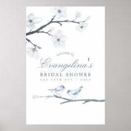 Poster Cherry Blossoms Chá de panela Bem-vindo
