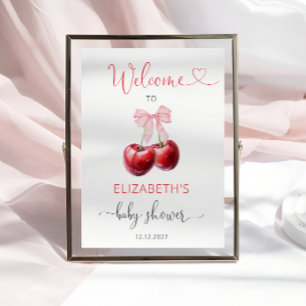 Poster Cherry Chá de fraldas Welcome