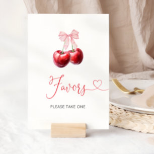 Poster Cherry Coquette Nos Favores Do Chá de fraldas Supe