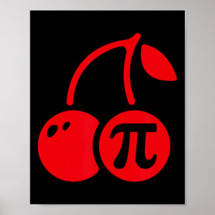 Poster Cherry Pi Day Engraçado Nerd Matemático Professora