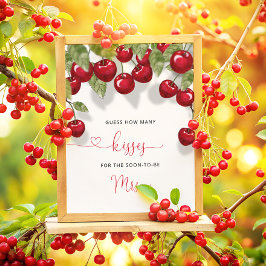 Poster Cherry Quantos Beijos Chá de panela