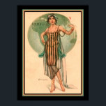 Poster Cherubini, Art Deco "Traveling Girl"<br><div class="desc">1920 de Arte Deco Impressão por Luigi Cherubini "Traveling Girl" Poster</div>