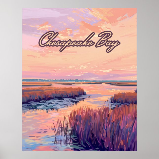 Poster Chesapeake Bay Annapolis Maryland Virginia Sunrise (Frente)