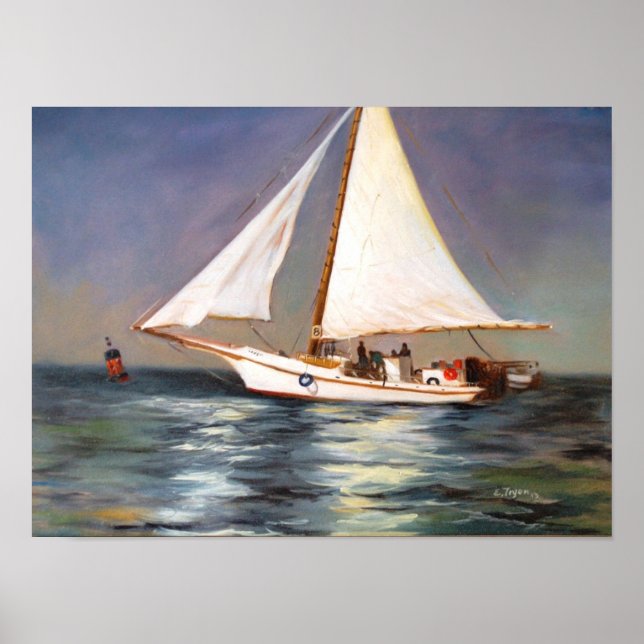 Poster Chesapeake Bay Skipjack (Frente)
