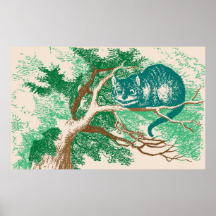 Póster Cheshire Cat Color