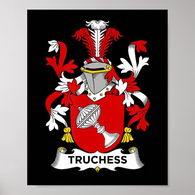 Poster Chess Lover| Casaco de armas da Truquesa - Proteçã (Frente)