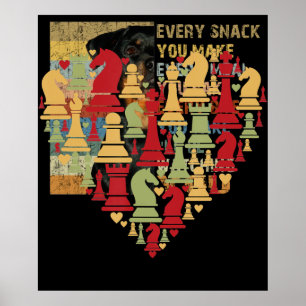 Poster Chess Lover Eu Realmente Adoro Jogar Xadrez