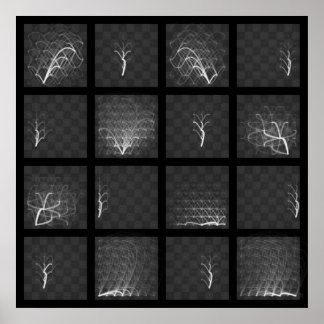 Póster Chess Piece Journey (Brancos, Quadrado)