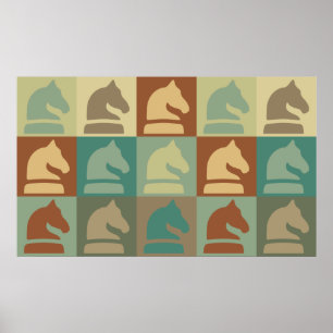Póster Chess Pop Art