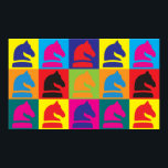 Póster Chess Pop Art<br><div class="desc">Xadrez Pop Art. Se o Xadrez é o seu passatempo,  ocupação ou obsessão,  mostre-o com excelentes de Xadrez,  canecas,  adesivos e muito mais. Eles também são presentes de excelente para outros fãs de xadrez!</div>