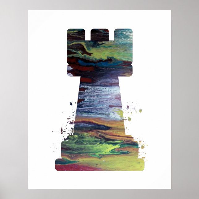 Poster Chess Rook Art (Frente)