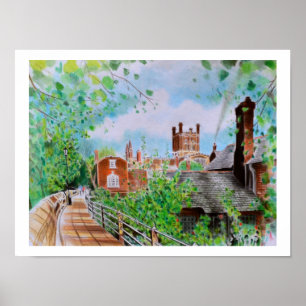 Poster Chester, England art