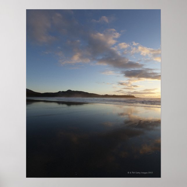 Póster Chesterman Beach no Sunset, Tofino, Vancouver (Frente)