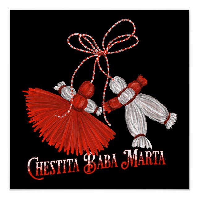 Póster Chestita Baba Marta Martenitsas (Frente)