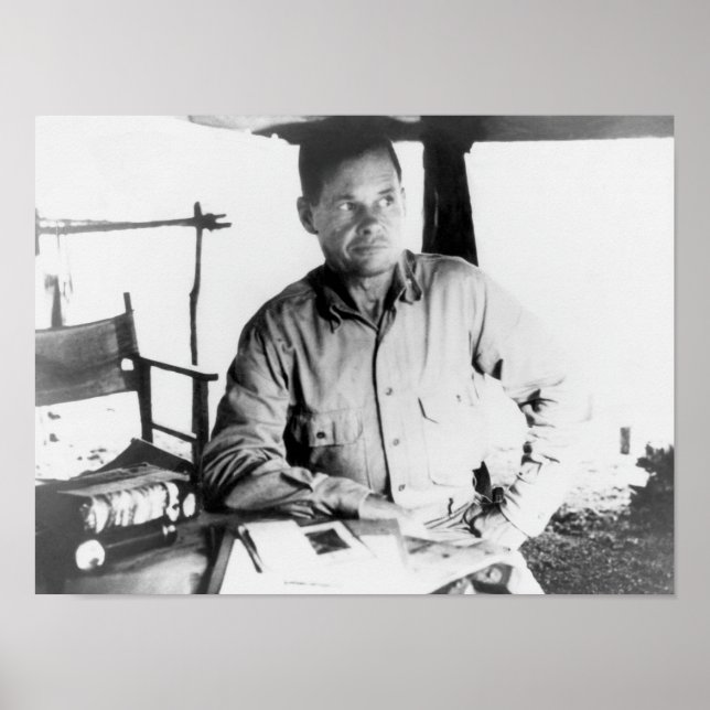 Poster Chesty Puller On Guadalcanal - WW2 1942 (Frente)