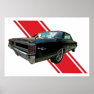 Poster Chevelle SS Black 1967