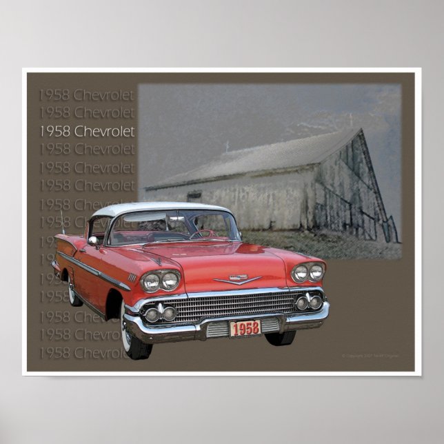 poster Chevrolet 1958 (Frente)