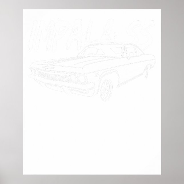 Poster Chevrolet 1965 Impala ss 1 (Frente)